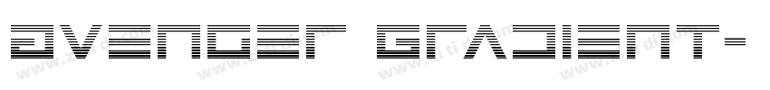 Avenger Gradient字体转换